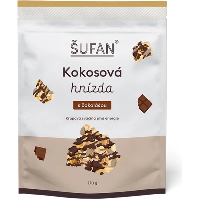 Šufan Kokosové hniezda s čokoládou 170 g