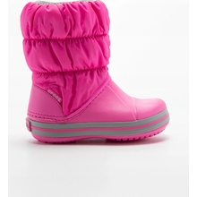 Crocs Winter Puff Boot Kids 146136TR snehové topánky pre dievčatá ružové
