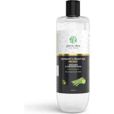 Green idea Bergamot a citrónová tráva kúpeľový a telový olej 500 ml