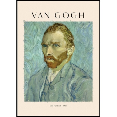 Jen tak z lásky Vincent van Gogh - Autoportrét 1889 Rozměr plakátu: 40 x 50 cm