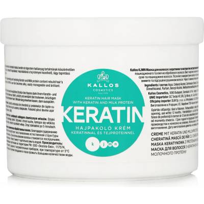 Kallos Kallos Keratin Mask With Keratin And Milk Protein 500 ml