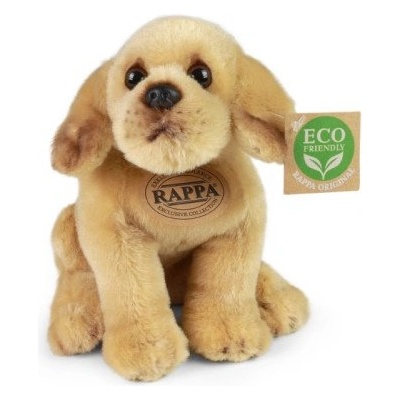 Rappa - Плюшено Куче Бежов лабрадор, седящо, 20 см. , серия Еко приятели