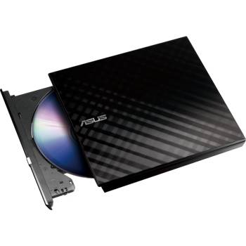 ASUS Външно usb dvd записващо устройство asus sdrw-08d2s-u lite, usb 2.0, черно (dvd-rw-asus-08d2s-u-blk-g)