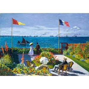 Bluebird Puzzle - Puzzle Claude Monet - Garden at Sainte-Adresse, 1867 - 1 000 piese