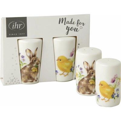 IHR Soľnička a korenička set Bunny and chick 2 ks