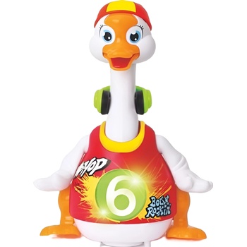 HOLA Детска музикална играчка Hola Toys - Танцуващ паток, червен (111985)