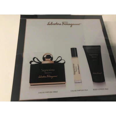 Salvatore Ferragamo Signorina Misteriosa EDP 100 ml + EDP 10 ml + telové mlieko 50 ml darčeková sada