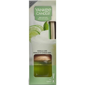 Yankee Candle Fragranced Reed vonná stébla Vanila Lime Vanilka s limetou 120 ml