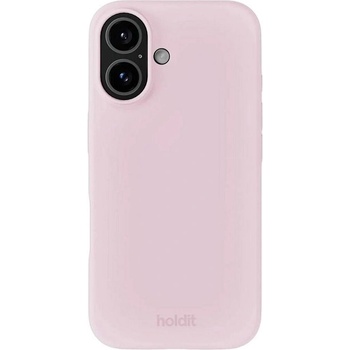 Holdit Калъф Holdit - Silicone, iPhone 16, Pale Pink (7330985169892)
