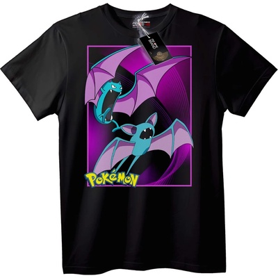 NOONEBRAND Тениска Pokémon Zubat и Golbat - S, Black