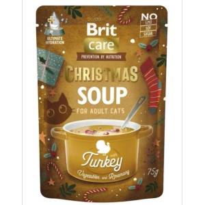Brit Care Cat Christmas Turkey Soup 75 g Коледна супа за котки с пуешко месо, зеленчуци и ароматни билки