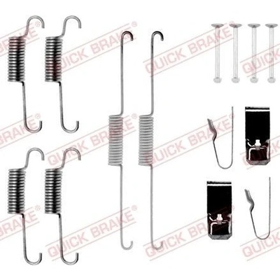 Súprava príslušenstva, brzdové čeľuste QUICK BRAKE 105-0723