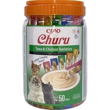 Inaba Churu cat snack tuňák & kuře multipack 50 x 14 g