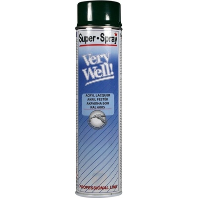 Motip Very Well akrylátová farba v spreji 600 ml RAL6005 zelená lesklá