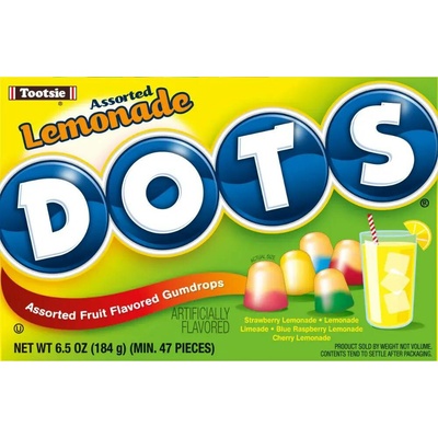 Tootsie Dots gumové bonbonky s příchutí ovocných limonád 184 g