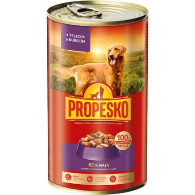 Propesko Adult kúsky teľacie kuracie v omáčke 1240 g