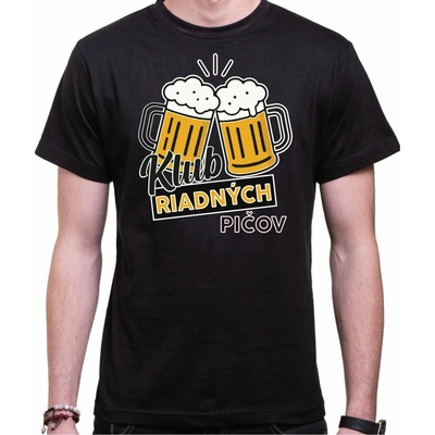 Fajntričko tričko Klub riadných pičov čierna