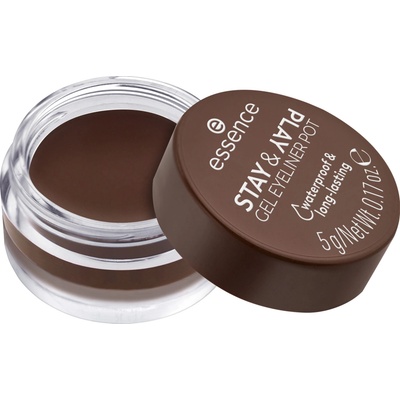 essence STAY & PLAY očné linky 02 Brown 5 g