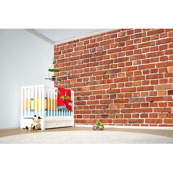 DIMEX ART s. r. o Самозалепваща се флизелинова фототапета дизайн от червени тухли 375 x 250 см