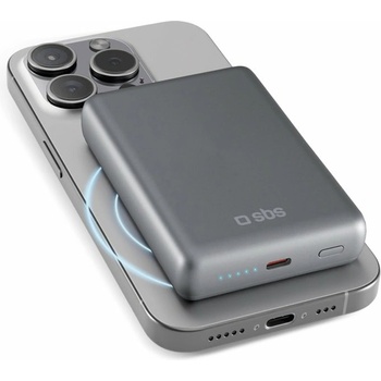 SBS Външна батерия /power bank/ SBS 81536, 10 000mAh, безжично зареждане MagSafe, 1x USB-C (81536)