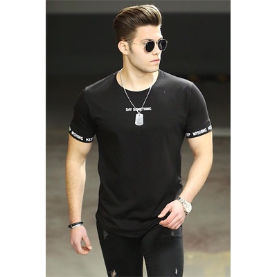 Madmext Мъжка тениска 4461 - Черна 287403 (287403_Черно)