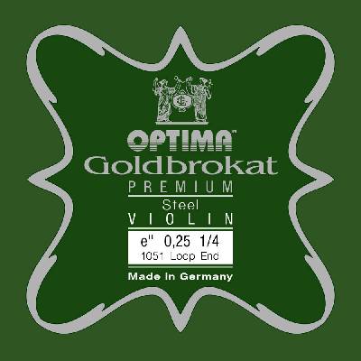 Optima Goldbrokat housle E 0,26 K medium