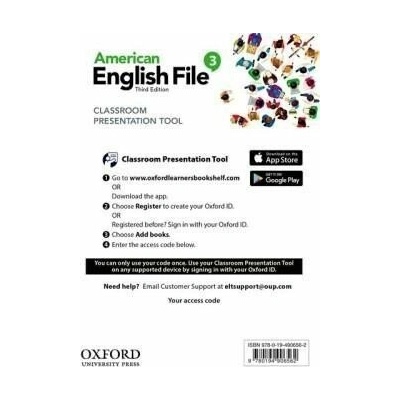 American English File Third Edition Level 3: Classroom Presentation Tool (Access Code Card)