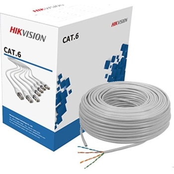 Hikvision Мрежов кабел Hikvision DS-1LN6-UE-W, CAT. 6, 305m, Бял (DS-1LN6-UE-W) (DS-1LN6-UE-W)