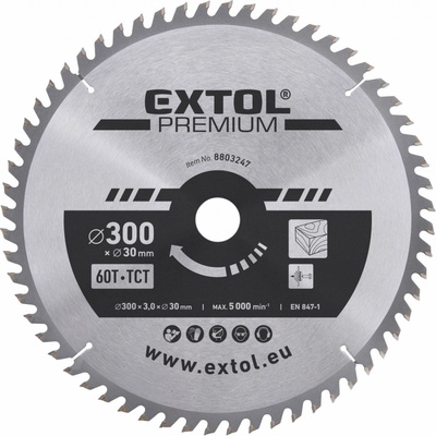 EXTOL PREMIUM Pilový kotouč 300 x 30 mm 60 zubů 8803247