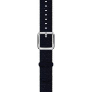 Withings Каишка Withings - Polyethylene, Silver buckle, 18mm, синя/бяла (3700546706585)