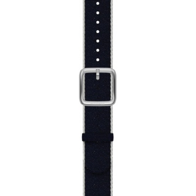 Withings Каишка Withings - Polyethylene, Silver buckle, 18mm, синя/бяла (3700546706585)