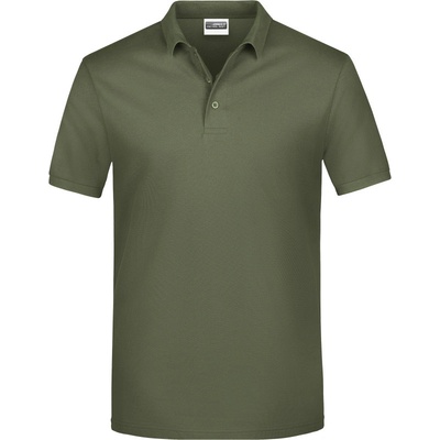 James & Nicholson polokošile JN 792 krátký rukáv pánská Cot-02079255001 olivová