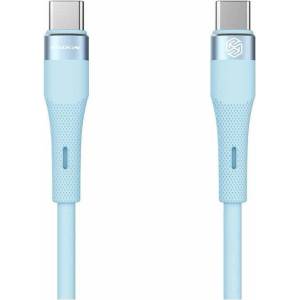 Nillkin Кабел Nillkin Flowspeed Silicon, от USB C(м) към USB C(м), 1m, 60W, син (NLK1398)