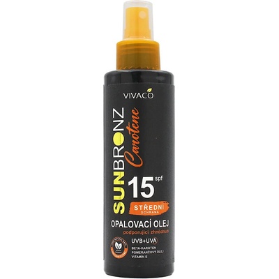VIVACO Opalovací olej Carotene SPF 15 SUNBRONZ 150 ml