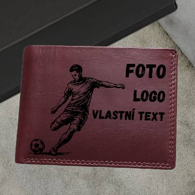 ARTEMO Luxusní dárek pro muže – personalizovaná kožená peněženka v dárkové krabičce