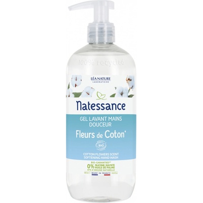 Natessance Gél na umývanie rúk s bavlníkom 500 ml