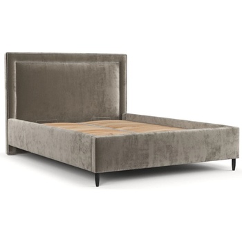 Maison de Reve Бежово тапицирано двойно легло с място за съхранение с включена подматрачна рамка 140x200 cm Baleine - Maison de Rêve (BALEINE140_MDR_P4_LOT30_M0_NF_T0_L32)