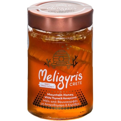 MELIGYRIS Řecký horský med Bílý tymián s pláství květový 270 g