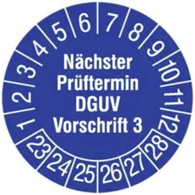 HT Instruments Prüfplaketten 30mm Bezpečnostné štítky 30 mm, 2002270, N/A, 1 ks