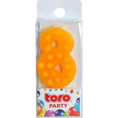 TORO Dortová číslice 8 zapichovací 4 5cm