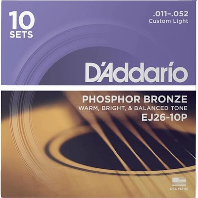D'Addario EJ26-10P Струни за акустична китара (EJ26-10P)