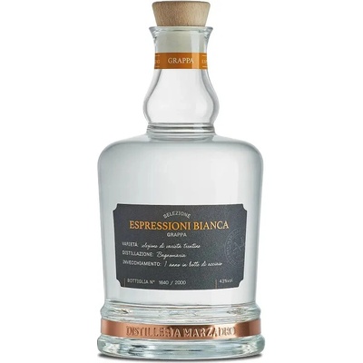 Marzadro Grappa Espressioni Bianca 43% 0,7 l (kazeta)