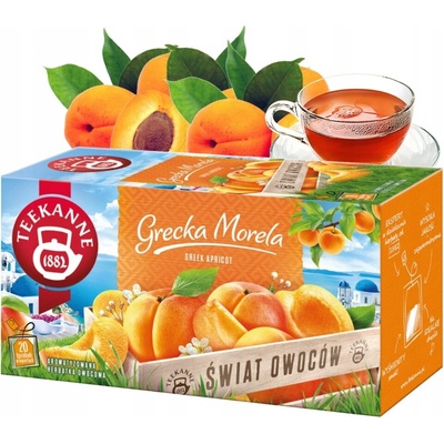Teekanne Greek Apricot ovocný čaj řecká meruňka 20 sáčků