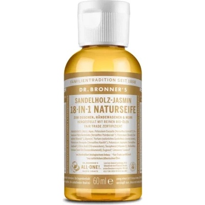 Dr. Bronner’s Sandalwood & Jasmine tekuté univerzální mýdlo 60 ml