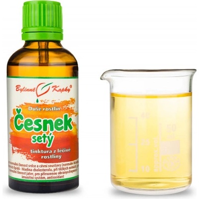 Bylinné kapky Cesnak siaty kvapky Duša rastlín tinktúra z cesnaku 50 ml