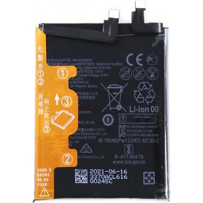 Huawei HB535479EFW Съвместима Литиево-полимерна Батерия 3.87V / 4260mAh за Huawei P50 Pro 4G