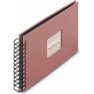 Hama album klasické spirálové FINE ART 24x17 cm, 50 stran, terra, černé listy – Zboží Mobilmania