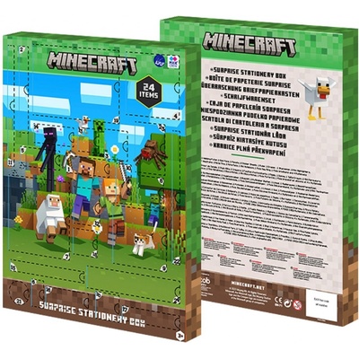 PIXIE CREW Adventný kalendár Minecraft drobné poškození obalu