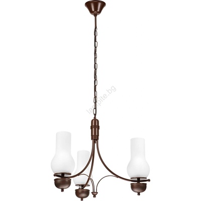 Brilagi - LED Пендел COTTAGE 3xE14/40W/230V дъб/бял (BG1518B)