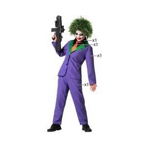 BigBuy Carnival Маскировъчен костюм за деца Лилав Клоун Размер 5-6 години